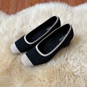 VIVAIA Square Toe Chunky Heels - Melody Pro